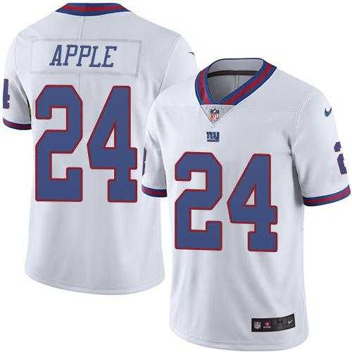 Nike Men & Women & Youth Giants 24 Eli Apple White Color Rush Limited Jersey,We sell and wholesale Nike Men & Women & Youth Giants 24 Eli Apple White Color Rush Limited Jersey on line form chian!
